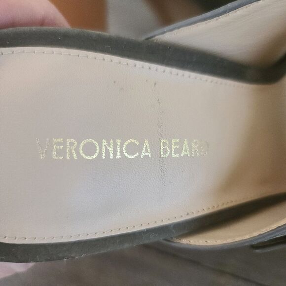 VERONICA BEARD GARRICK DUAL BUCKLE PLATFORM SANDALS Olive Green Size 8.5 New - Picture 7 of 10